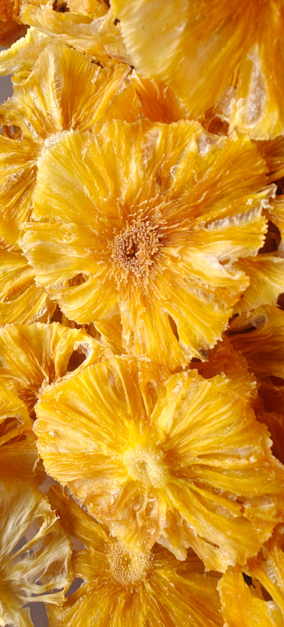 Ethno Veda Solar Dried Pineapple - No Added Sugar, From the Hills of Manipur, Queen Variety | Healthy Natural Snack (50g)
